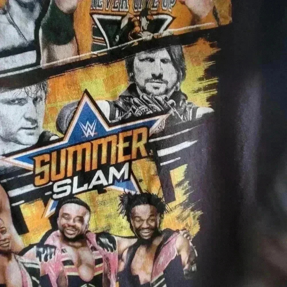 2016 WWE Summer Slam T Shirt Large Roman Reigns John Cena Brock Lesnar Graphic - Picture 12 of 12
